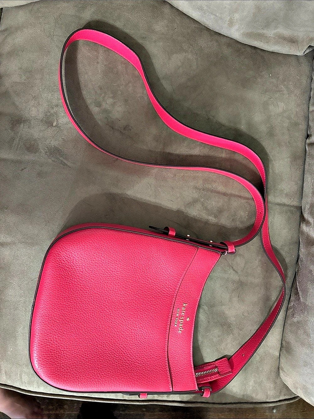 Kate Spade New York Loop Crossbody Bag Pink Leather